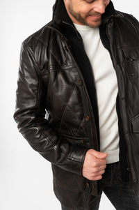Lederjacke 1201-0792 dark brown