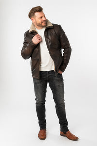 Lederjacke 1201-0796 antique brown