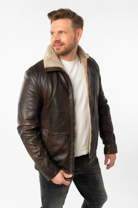 Lederjacke 1201-0796 antique brown
