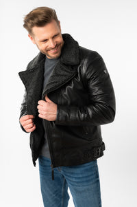 Lederjacke 1201-0797 black 