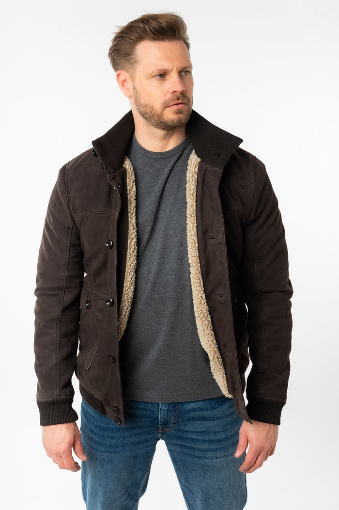 Lederjacke 1201-0808 dark brown