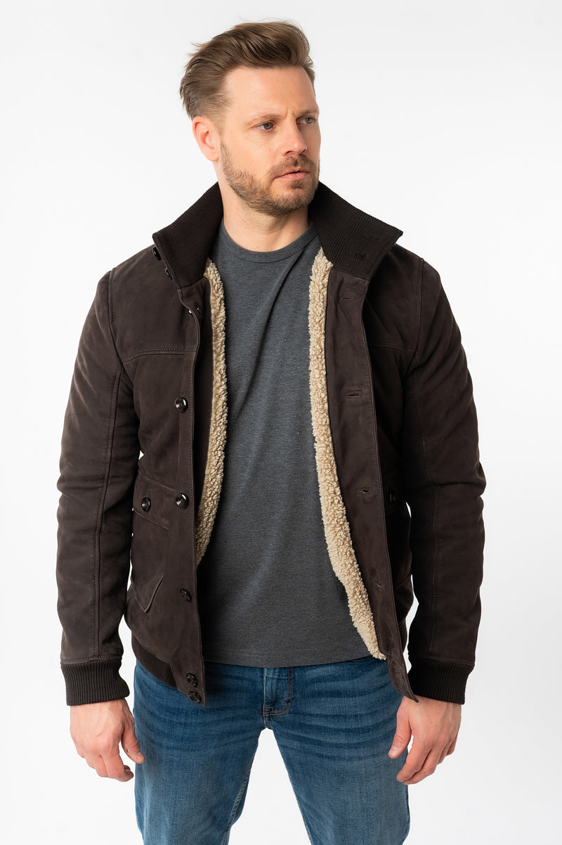 Lederjacke 1201-0808 dark brown