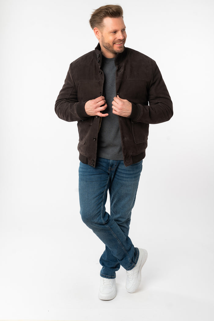 Lederjacke 1201-0808 dark brown