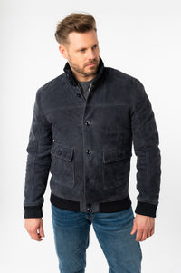 Lederjacke 1201-0808 navy