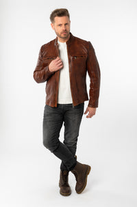 Lederjacke 1201-0811 whiskey