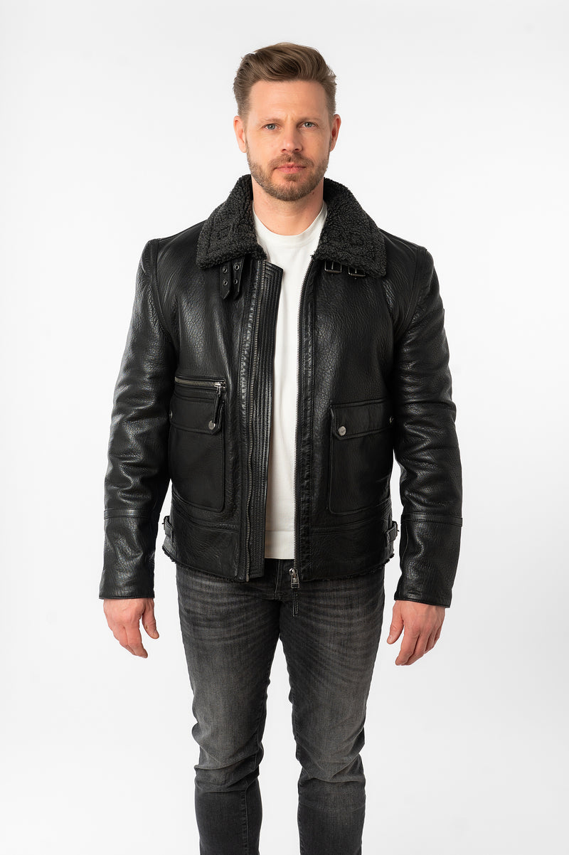 Lederjacke 1201-0854 black