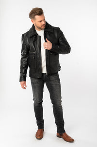 Lederjacke 1201-0854 black