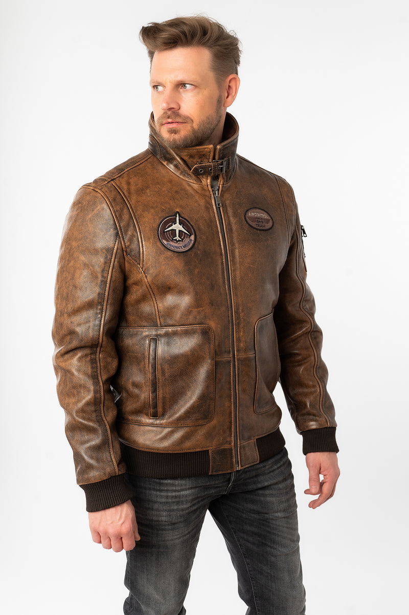 Lederjacke 1201-0859 brown 