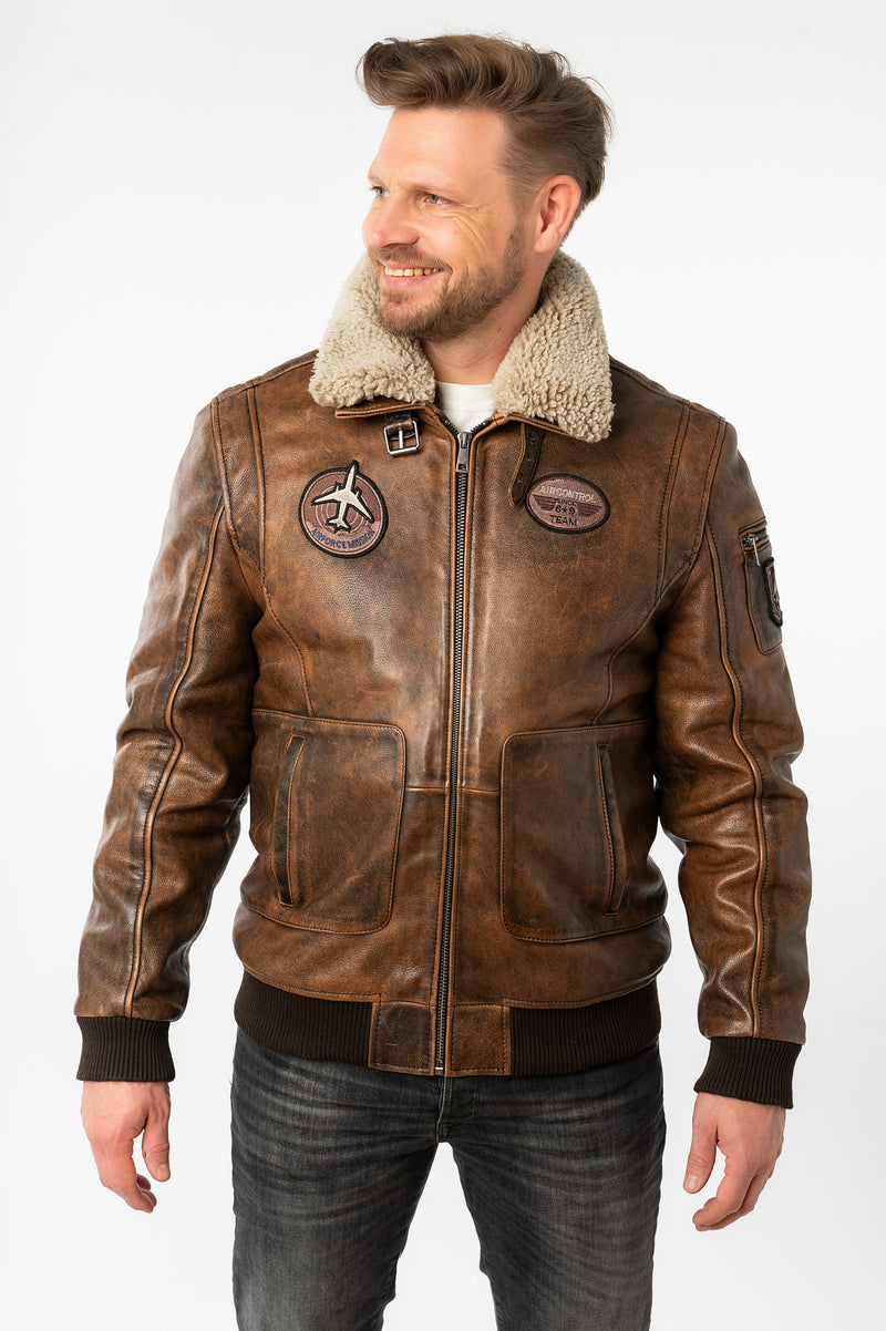 Lederjacke 1201-0859 brown 