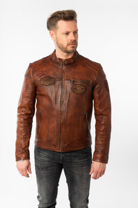 Bikerjacke 1201-0860 whiskey