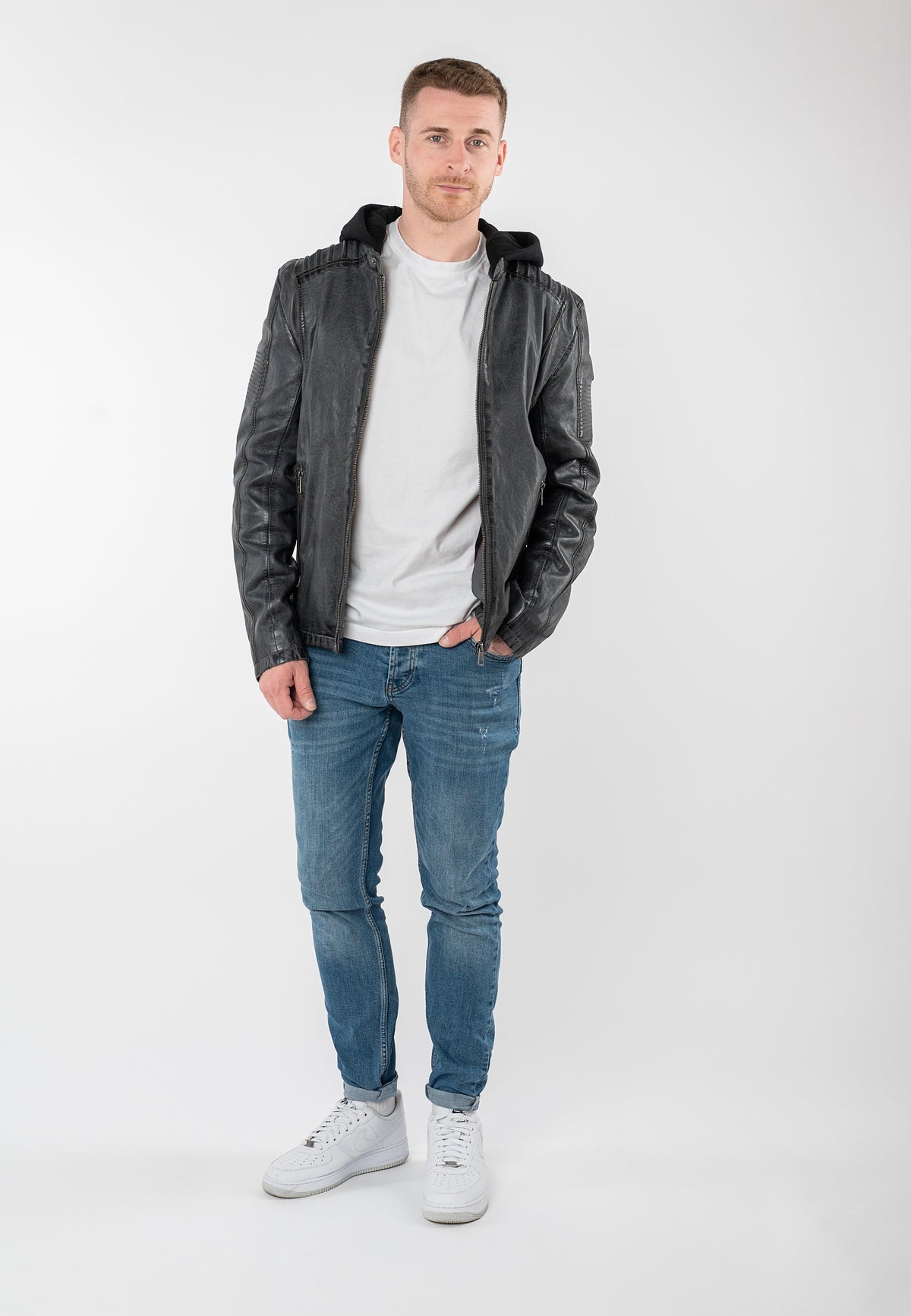 Bikerjacke 1201-0917 anthracite