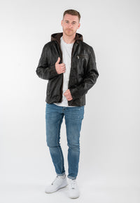 Bikerjacke 1201-0927 vintage black