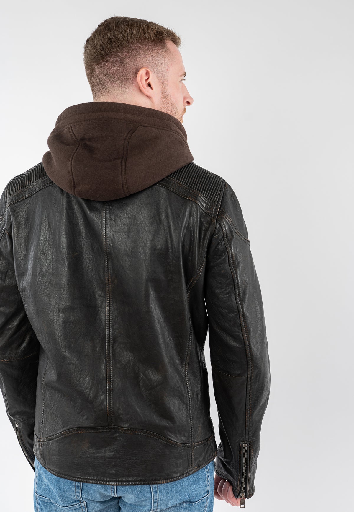 Bikerjacke 1201-0927 vintage black