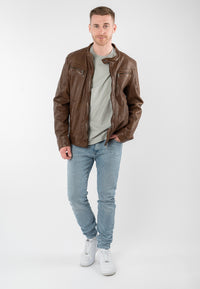 Lederjacke 1201-0928 dusty brown
