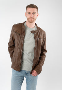 Lederjacke 1201-0928 dusty brown