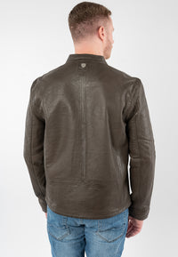 Lederjacke 1201-0933 dark taupe