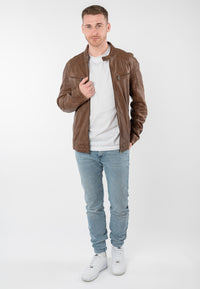 Lederjacke 1201-0936 cognac 