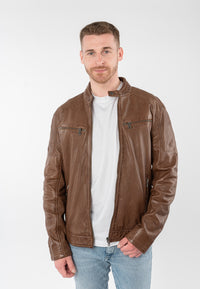 Lederjacke 1201-0936 cognac 