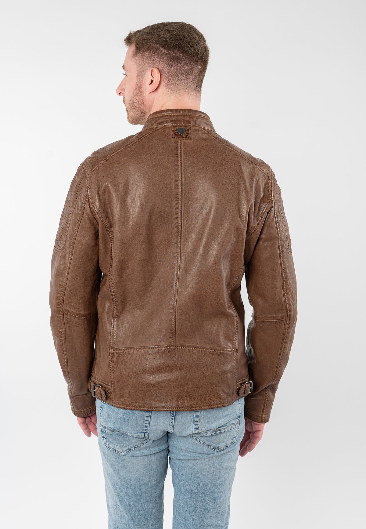 Lederjacke 1201-0936 cognac 
