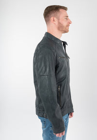 Lederjacke 1201-0936 storm blue