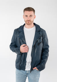 Lederjacke 1201-0942 dark blue