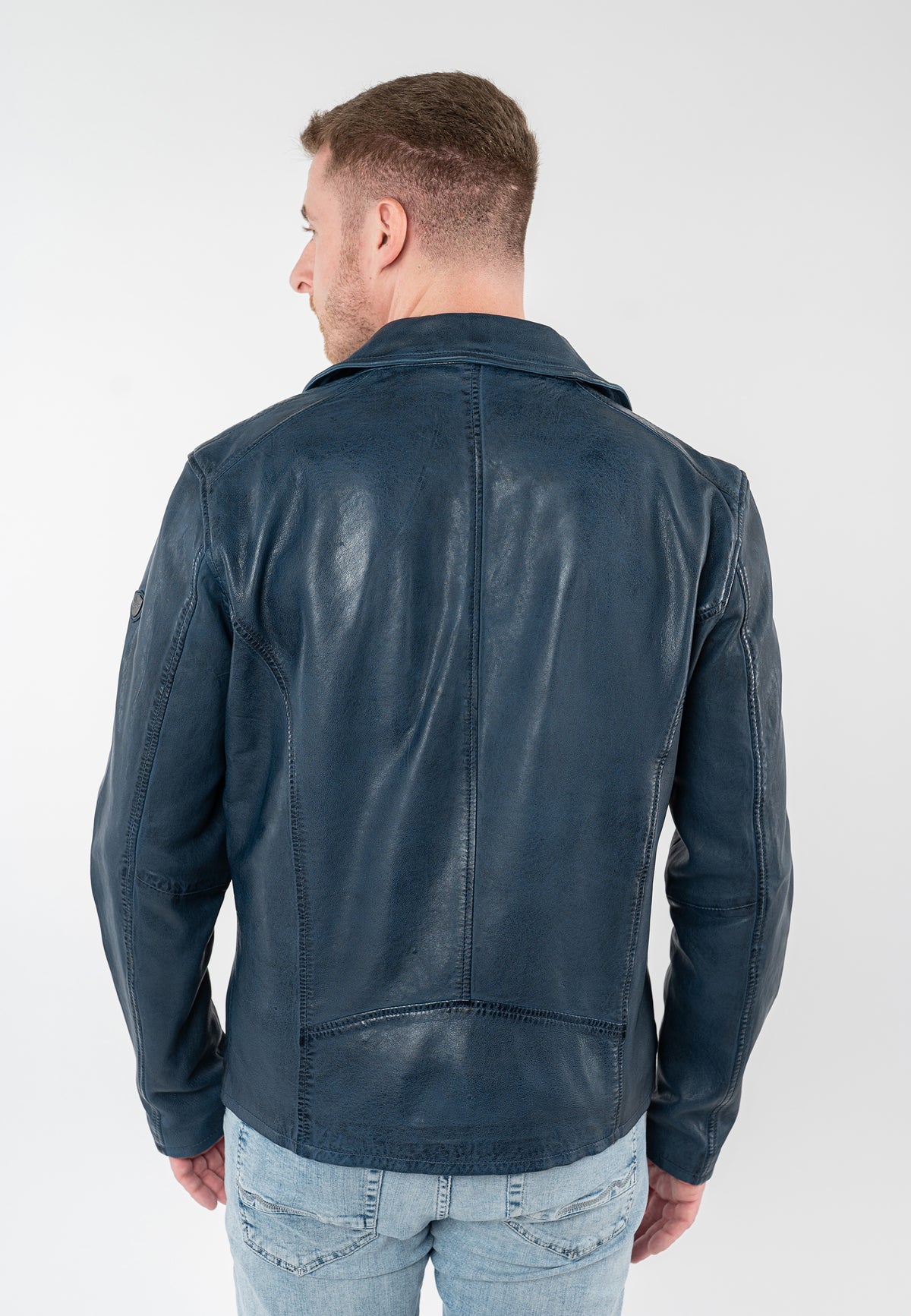 Lederjacke 1201-0942 dark blue