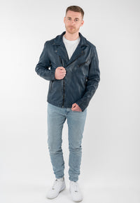 Lederjacke 1201-0942 dark blue