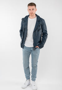 Lederjacke 1201-0942 dark blue