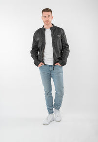 Lederjacke 1201-0944 anthracite