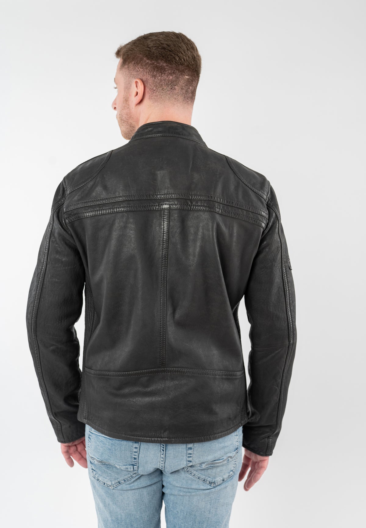 Lederjacke 1201-0944 anthracite