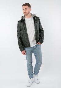 Lederjacke 1201-0955 hunter green