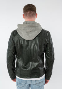 Lederjacke 1201-0955 hunter green