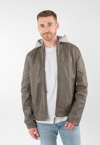 Lederjacke 1201-0956 taupe