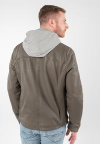 Lederjacke 1201-0956 taupe