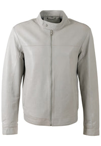 Lederjacke 1201-0958 silver grey