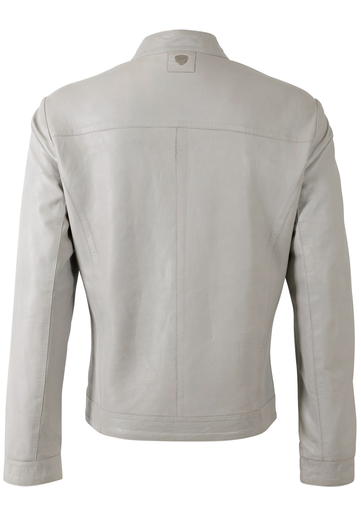 Lederjacke 1201-0958 silver grey