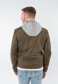 Lederjacke 1201-0960 dark olive