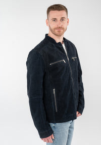 Lederjacke 1201-0972 navy