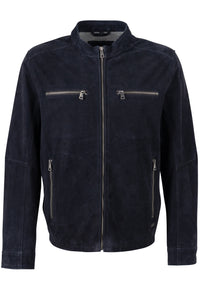 Lederjacke 1201-0972 navy
