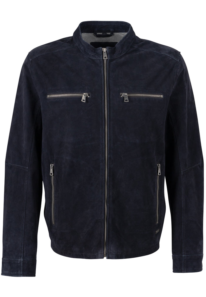 Lederjacke 1201-0972 navy