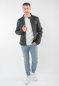 Lederjacke 1201-0991 anthracite