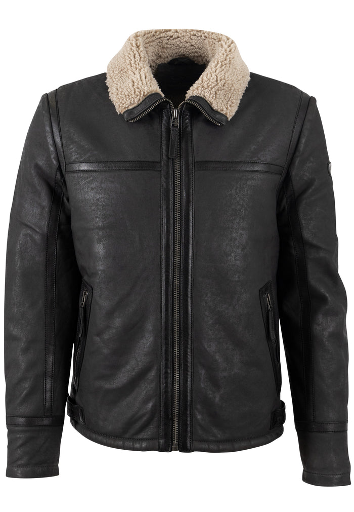 Lederjacke 1201-0746 anthracite