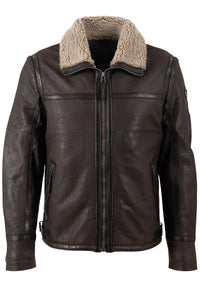 Lederjacke 1201-0746 dark taupe