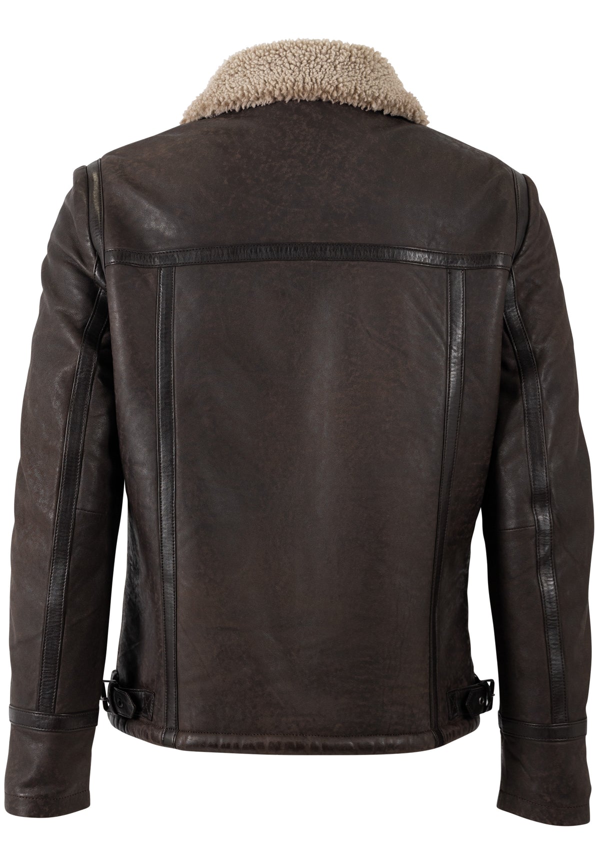 Lederjacke 1201-0746 dark taupe