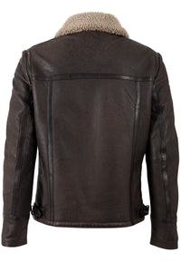 Lederjacke 1201-0746 dark taupe