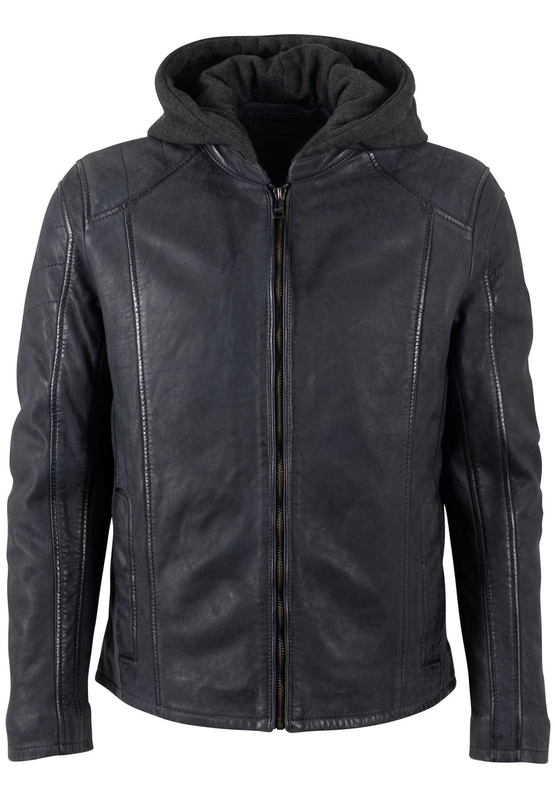 Lederjacke 1201-0772 dark navy