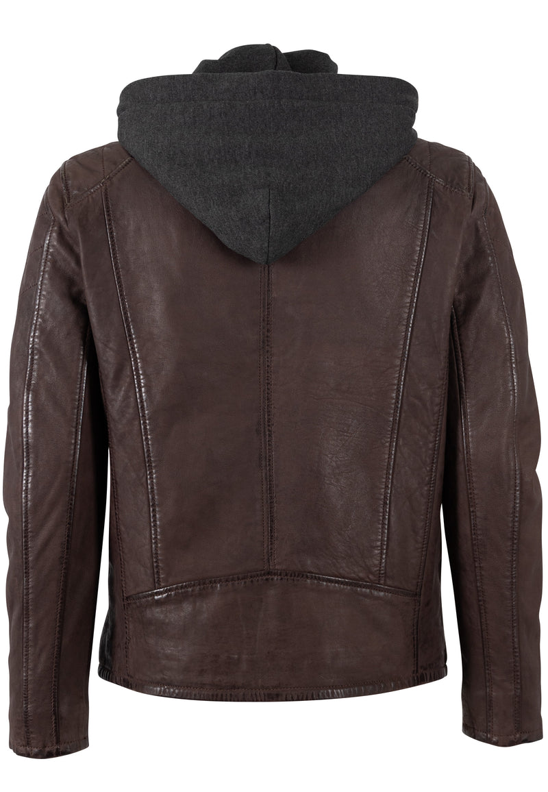 Lederjacke 1201-0772 dark oxred