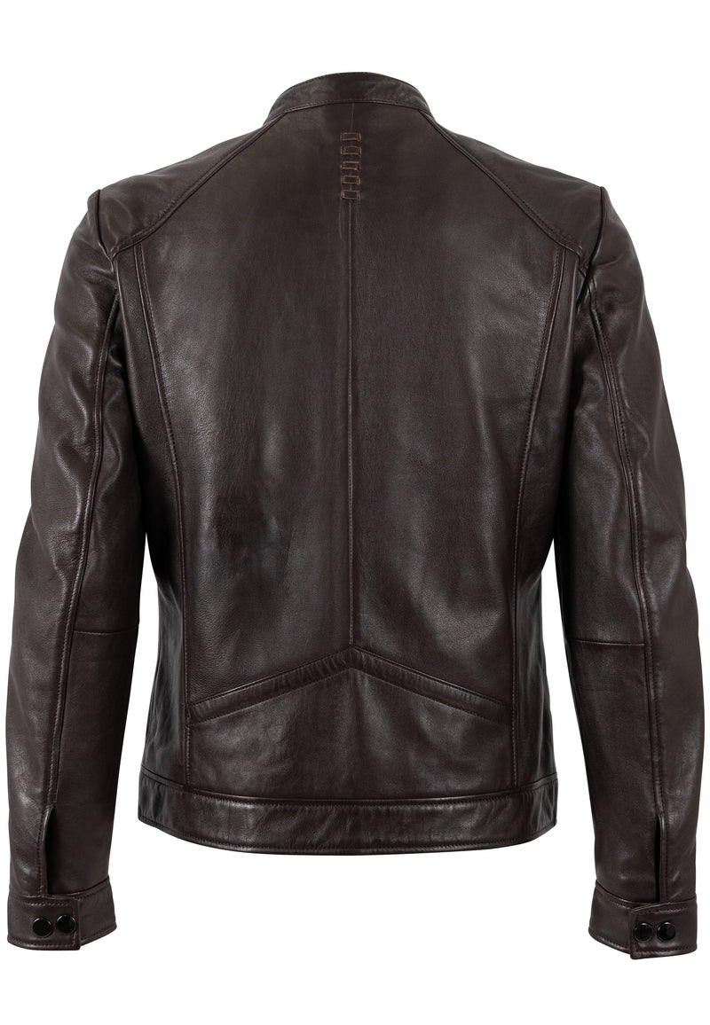 Lederjacke 1201-0781 dark brown