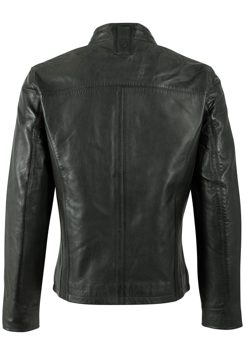 Lederjacke 1201-0790 forest green