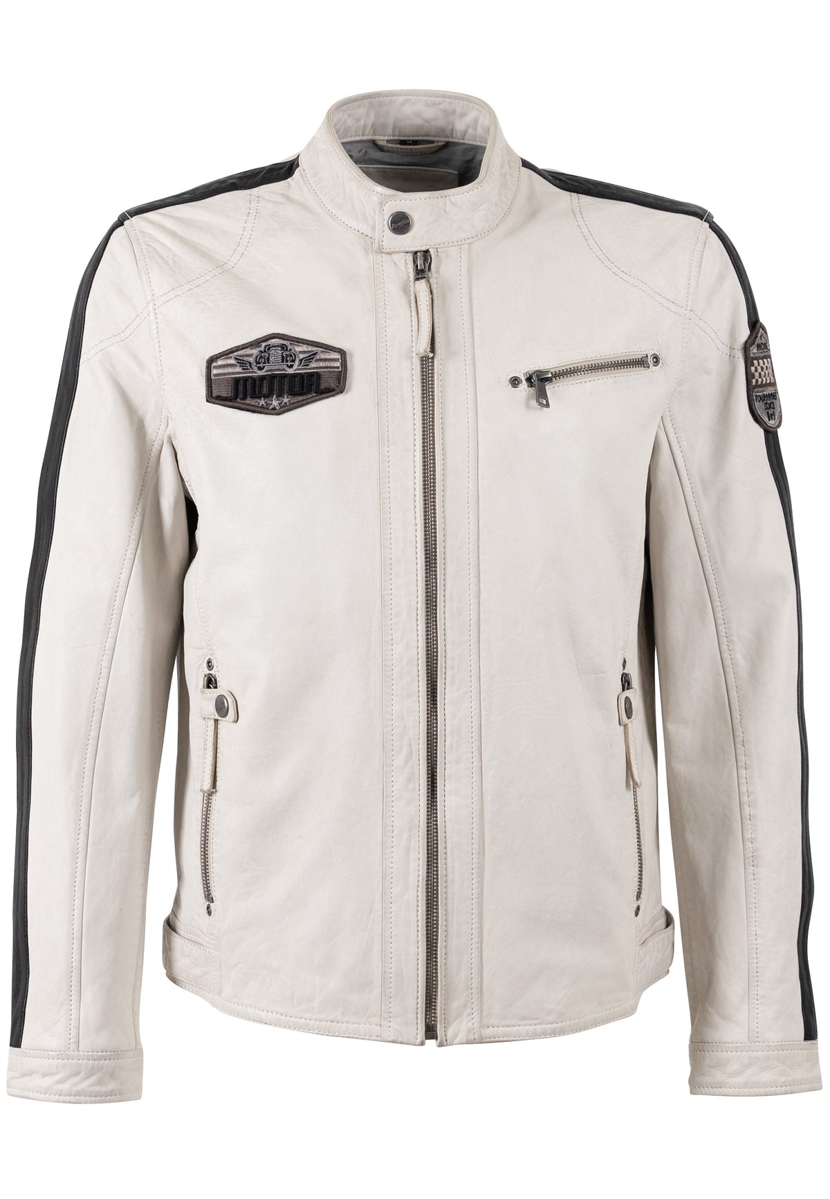 Bikerjacke 1201-0791 offwhite